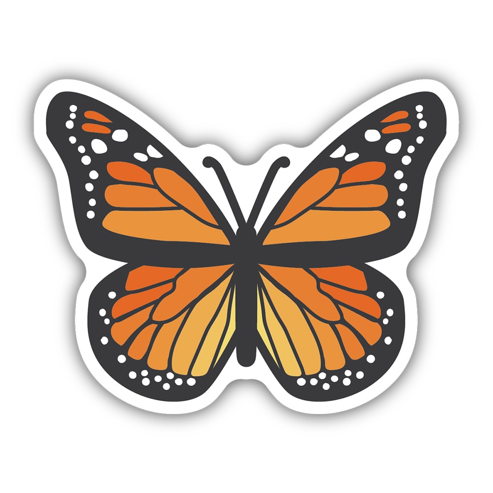 Stickers Northwest, 3", Sticker, Monarch Butterfly